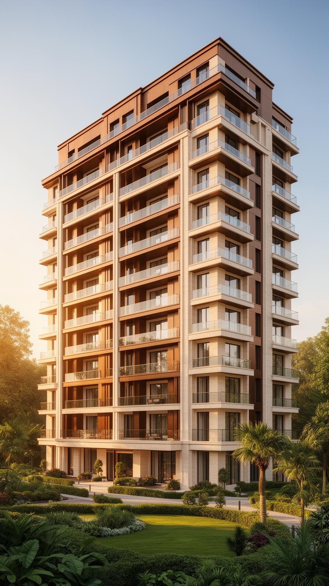 ABAD Luxuria tower exterior with landscaped surroundings